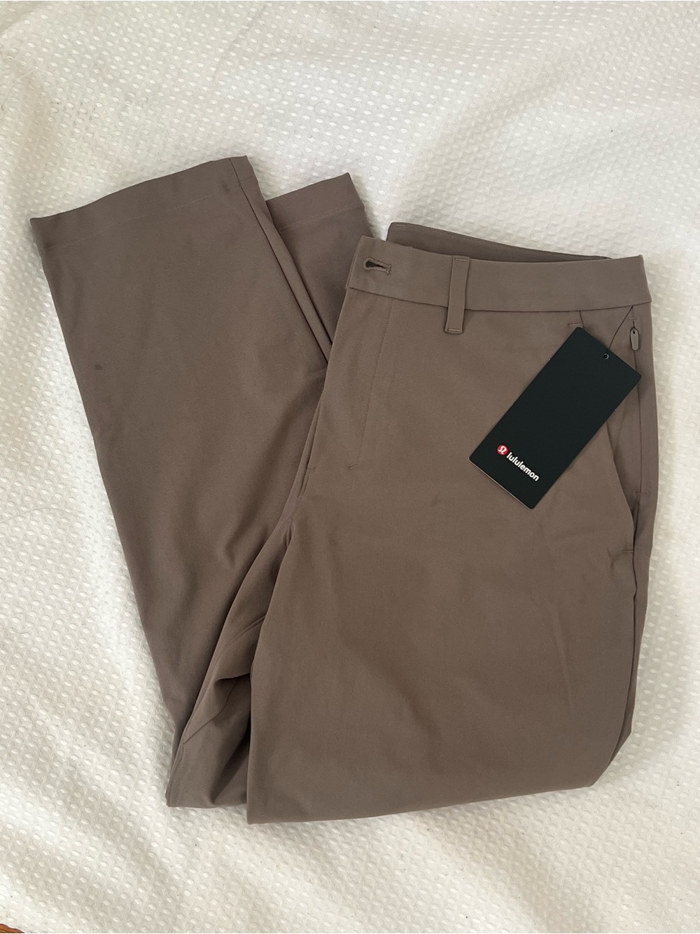 lululemon ABC Classic-Fit Trouser 28L *Warpstreme Trouser in Brown Waist 32 NWT